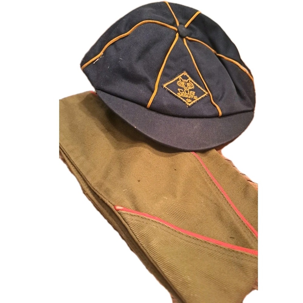 Vintage Lot of 2 Cub Scouts Garrison Caps Uniform